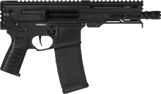 CMMG Dissent Mk4 300 Blackout Semi-Auto Pistol - Grey - 6.5" - 2x 30rd